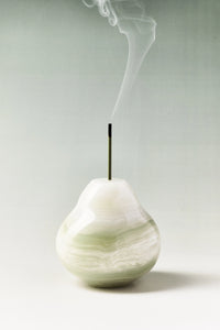 Natural Jade Pear Incense Holder Gift Set - TRLab Shop