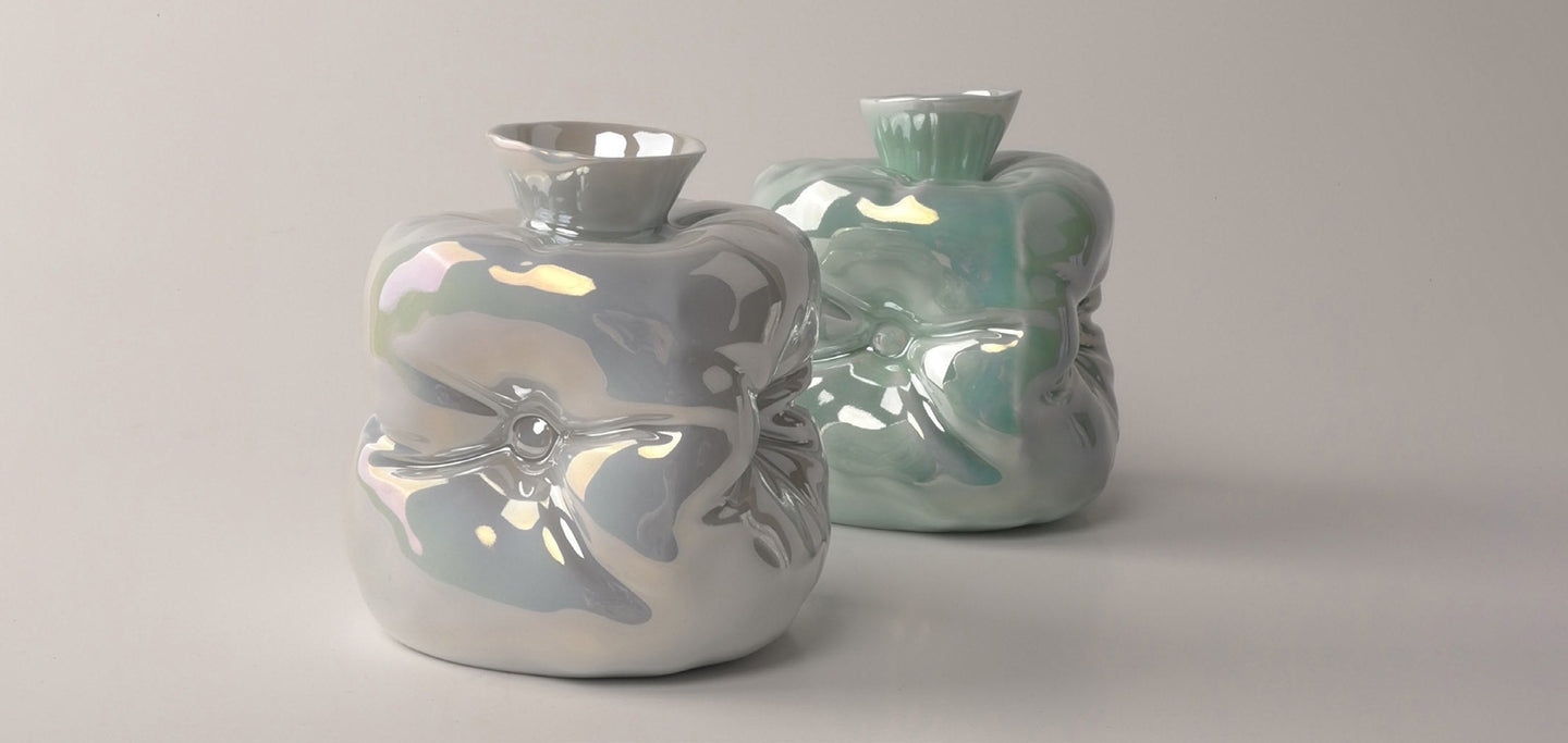 Yifan Renxu’s Pillow Vase Holds the Trace of Leather
