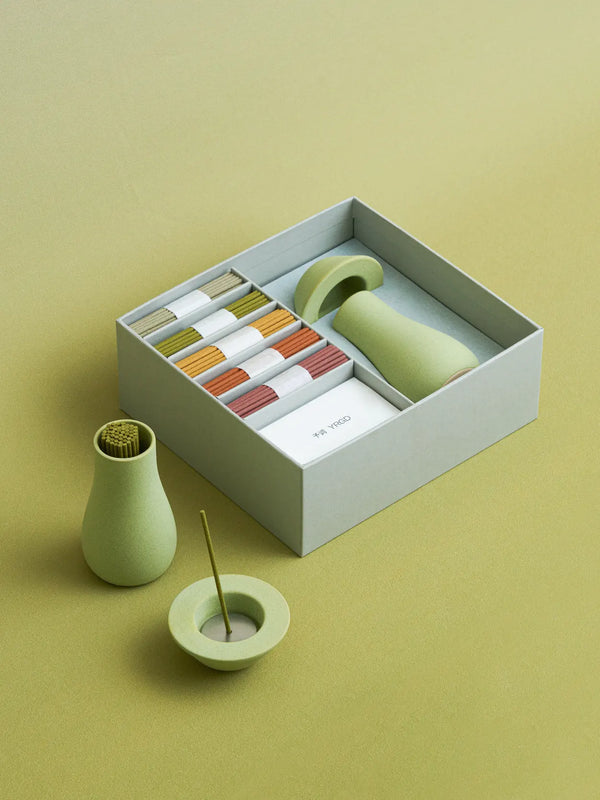 Colorful short incense mushroom gift box by YRGD with vibrant, decorative mushroom-shaped containers for incense storage.