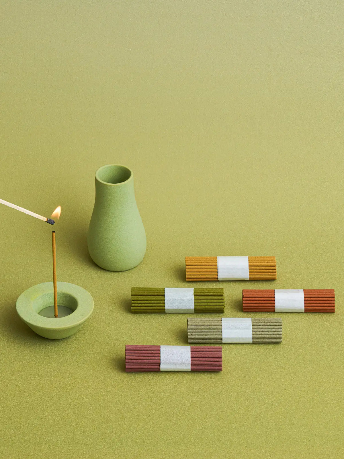 Colorful short incense mushroom gift box by YRGD with vibrant, decorative packaging for aromatic incense sticks.