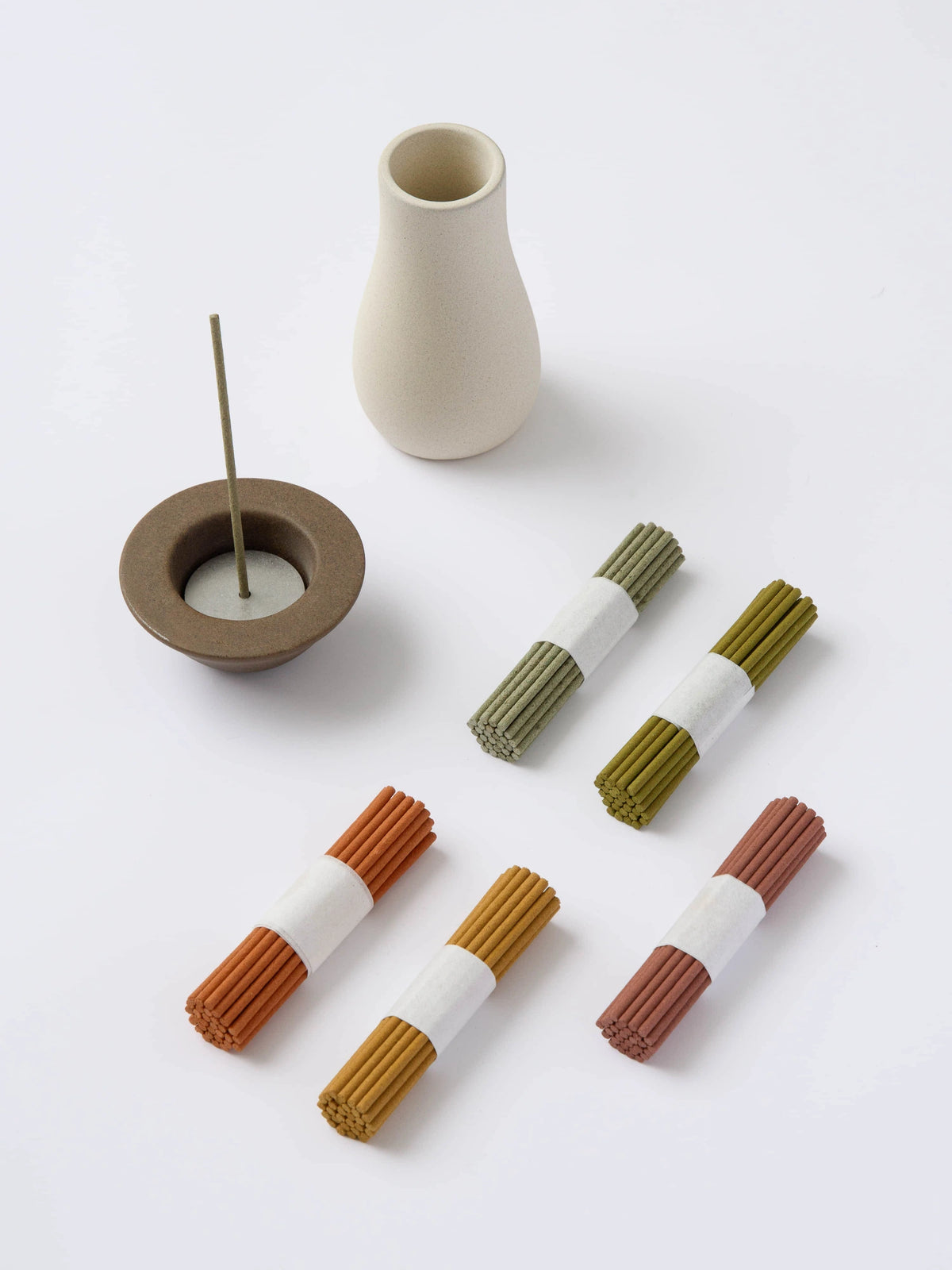 Colorful short incense mushroom gift box from YRGD with vibrant, decorative mushroom-shaped containers for incense.