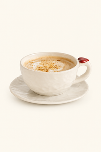 Red Heart White Ceramic Mug