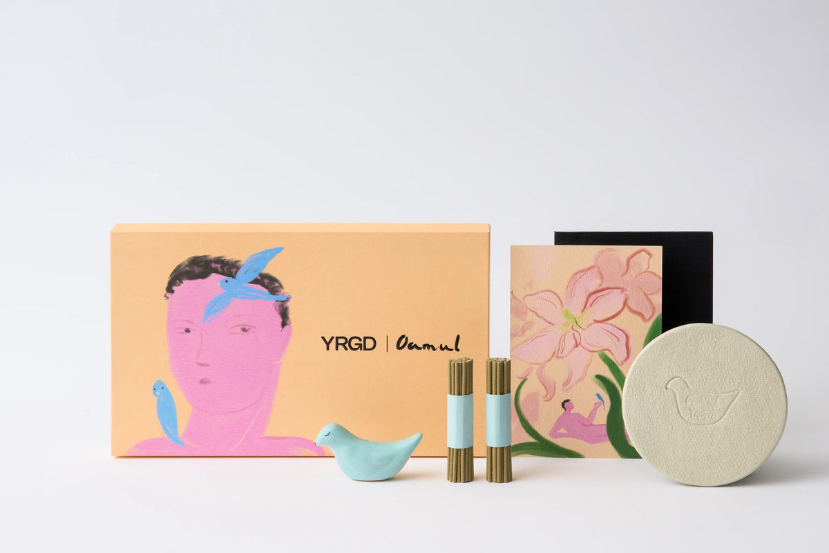 Colorful Short Incense Blue Bird Gift Box x Artist