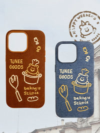 Embroidered Chef Bear phone case by TRLab Shop featuring a cute bear design on a protective phone cover.