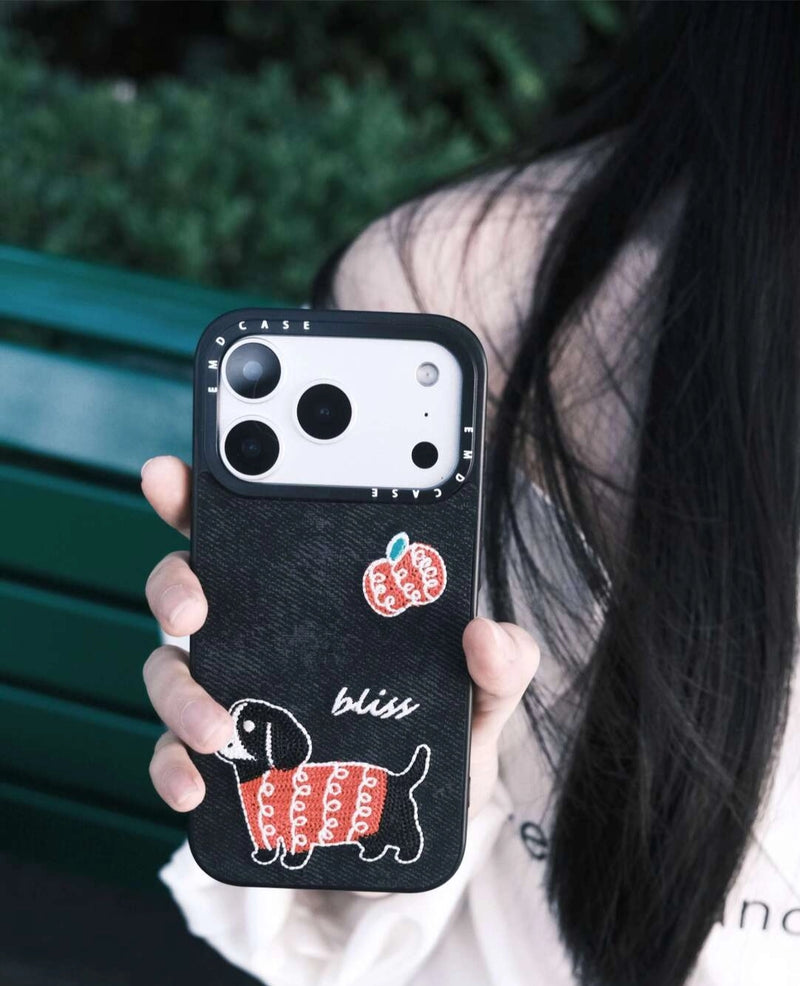 Embroidered Dachshund Phone Case - TRLab Shop