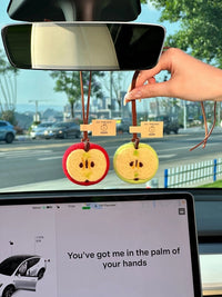 Felted Halfed Apple Charm