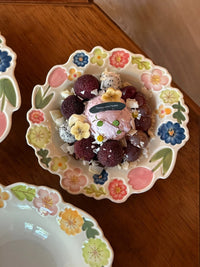 Floral Ceramic Bowl & Soup Plate