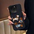 Embroidered Dachshund Phone Case - TRLab Shop