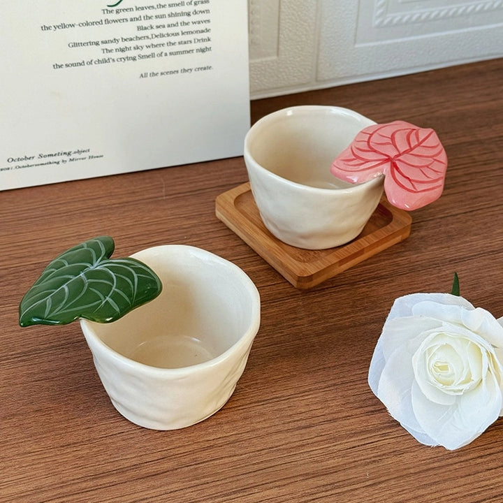Ceramic Leaf Handle Cup - TRLab Shop