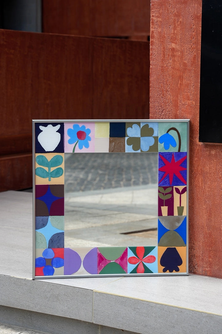 Celestial Moonlight Garden Mirror Wall Art