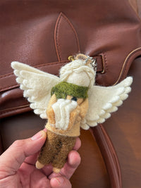 Felted Book-Bound Angel Charm - TRLab Shop