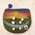 Felted Prairie Pastures Coin Pouch - TRLab Shop