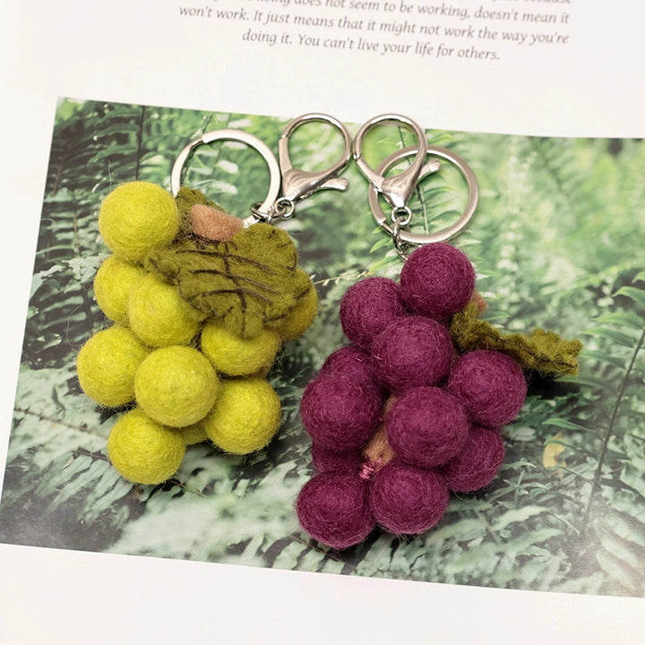 Felted Verdant Grapes Charm - TRLab Shop