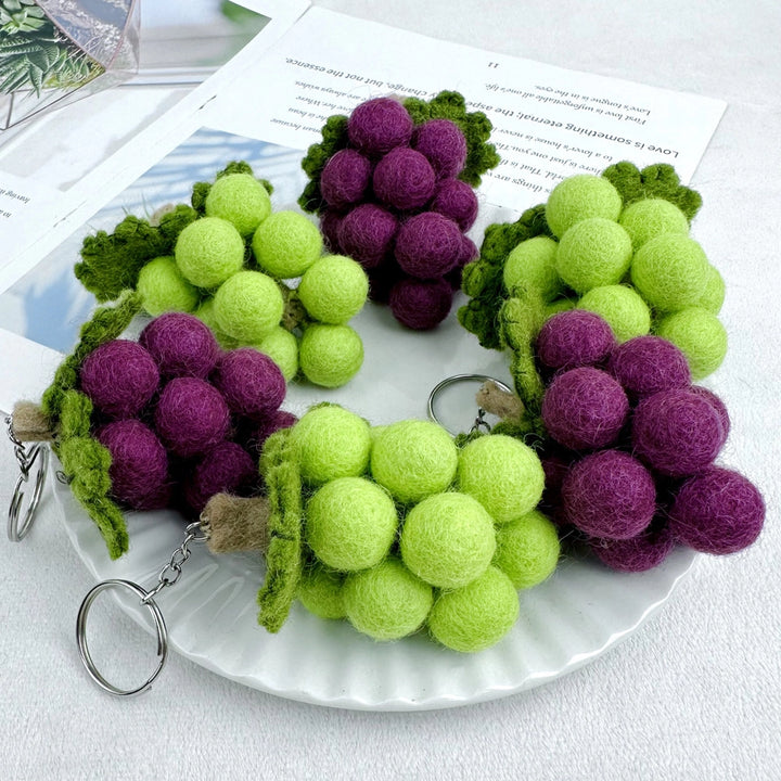 Felted Verdant Grapes Charm - TRLab Shop