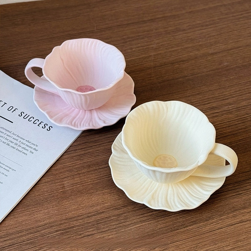 Floral Ceramic Cup & Saucer Set - TRLab Shop
