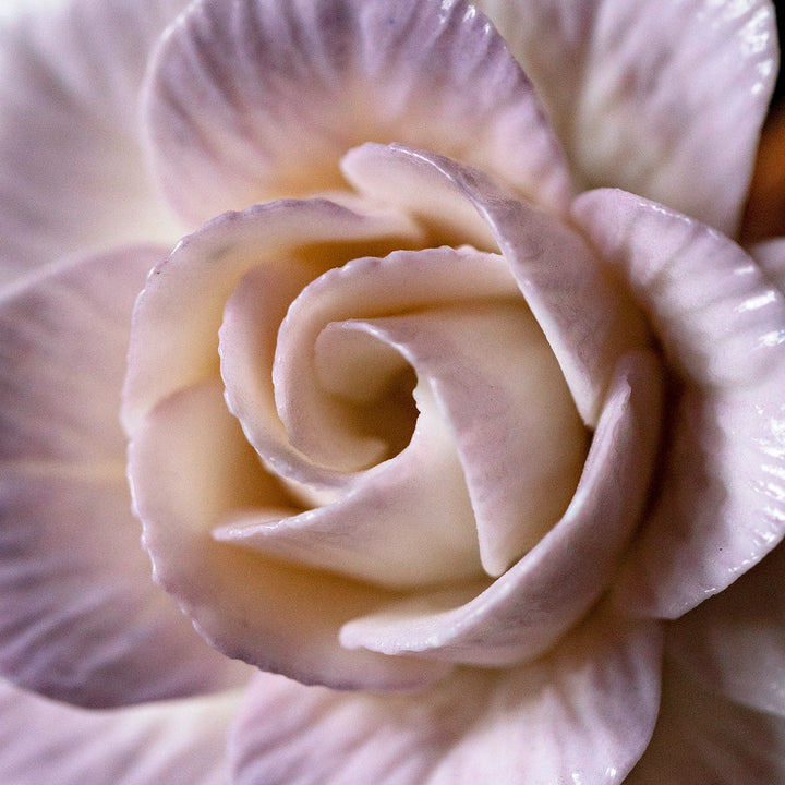 Handcrafted Purple-Pink Camellia Incense Holder