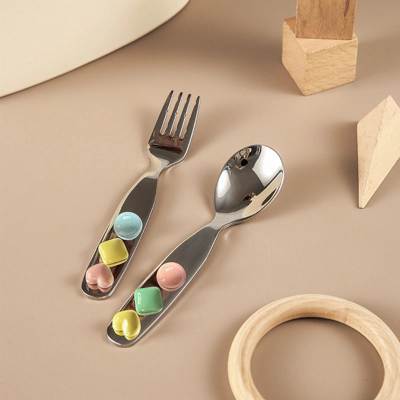 Jelly Jade Stainless Steel Spoon & Fork - TRLab Shop