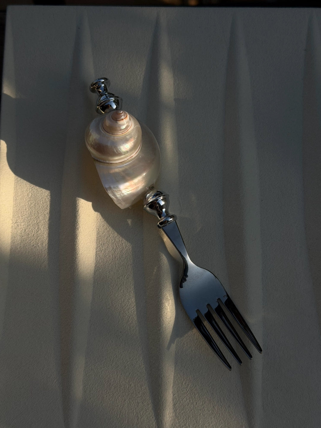 Moonlight Pearl Conch Stainless Steel Spoon & Fork - TRLab Shop
