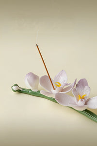 Handcrafted Magnolia Incense Holder