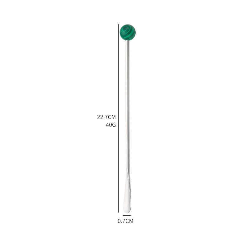 Natural Jade Stirring Spoon & Fruit Fork - TRLab Shop