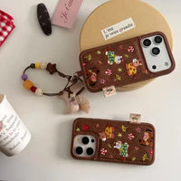 Embroidery pony phone case by TRLab Shop featuring colorful stitched pony design on durable protective cover.