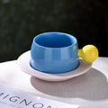 Nordic-Style Ceramic Coffee Cup and Saucer Set - TRLab Shop