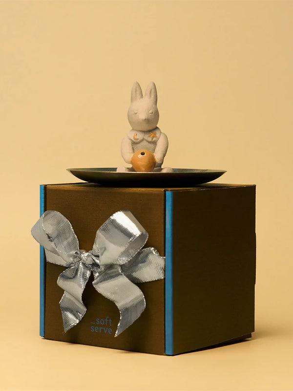 Moon Rabbit Ceramic Incense Holder - TRLab Shop