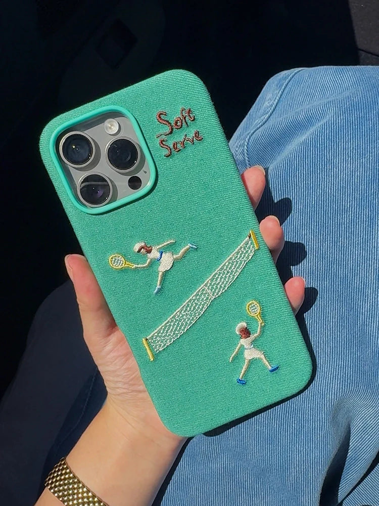 Surf & Tennis Embroidered MagSafe Case - TRLab Shop