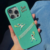 Surf & Tennis Embroidered MagSafe Case