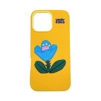 Cute fairy tale embroidered phone case with colorful floral and fairy designs, fits smartphones for stylish protection.