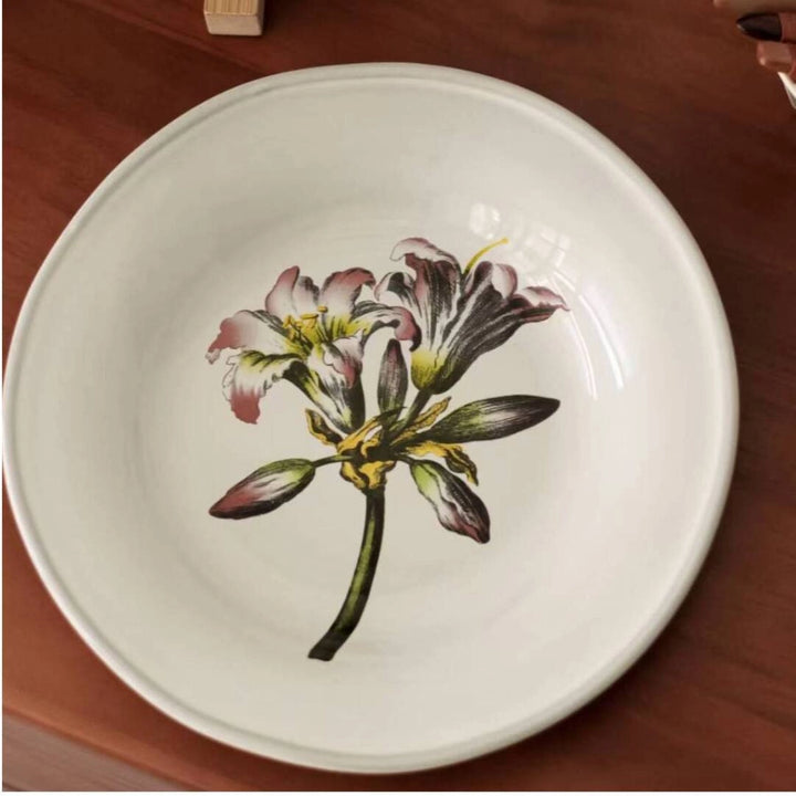 Floral Ceramic Plate