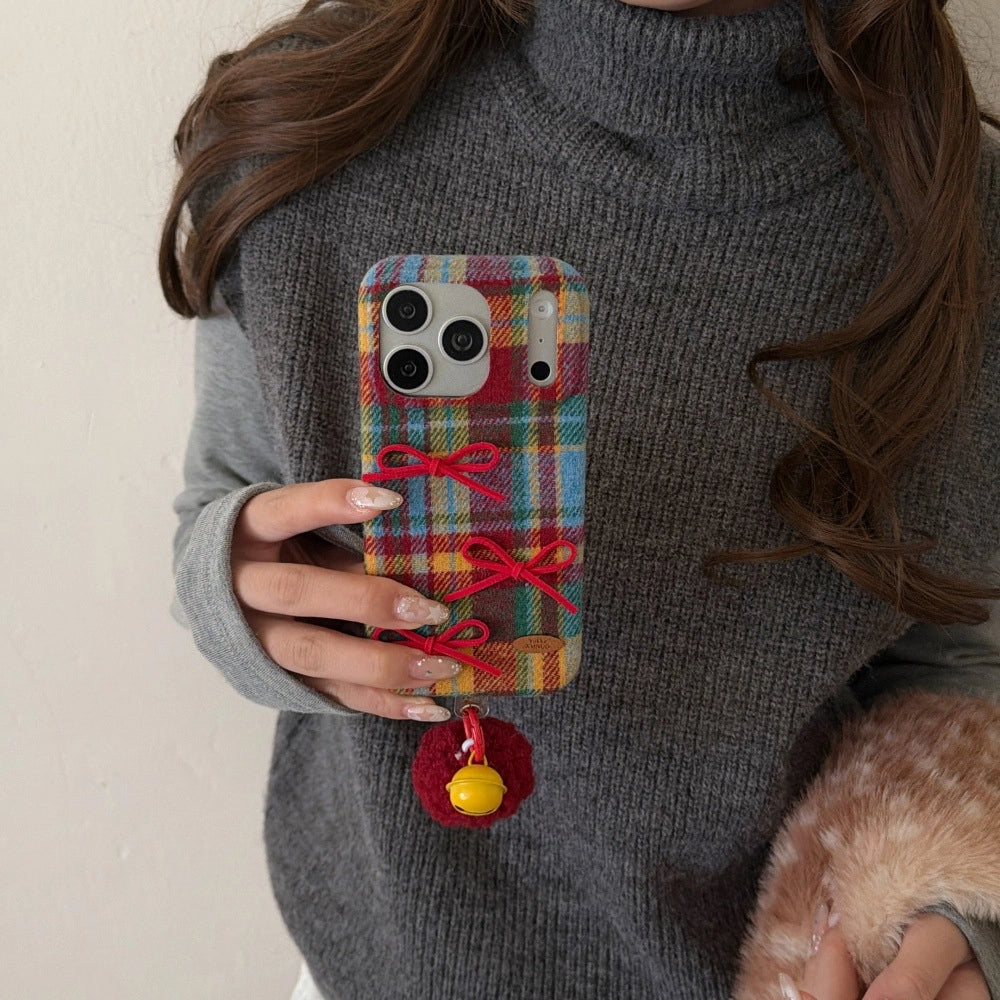 Scottish Wool Bow Phone Case - TRLab Shop