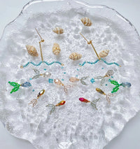 Minimalist-Style Underwater Fish Earrings