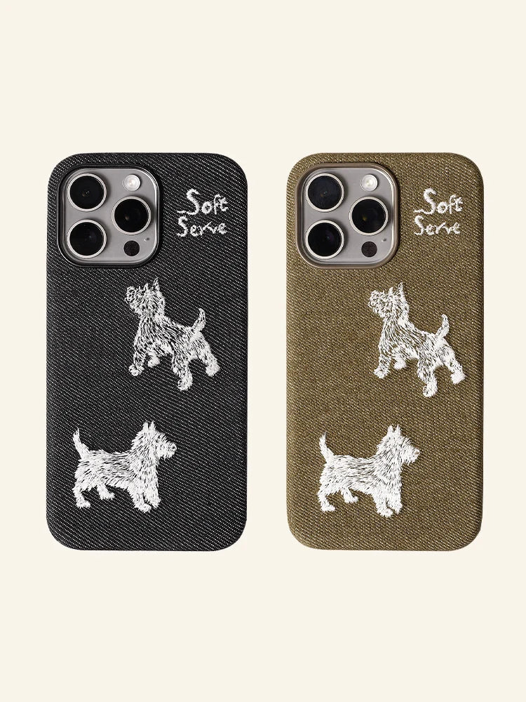 Embroidered Puppy MagSafe Case - TRLab Shop