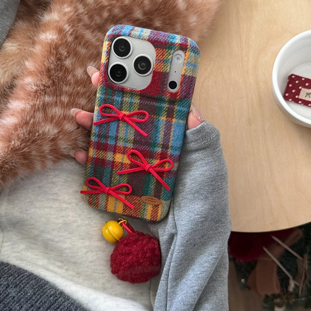 Scottish Wool Bow Phone Case - TRLab Shop