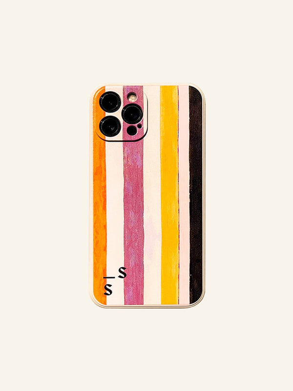 Pink & Orange Stripes Phone Case - TRLab Shop