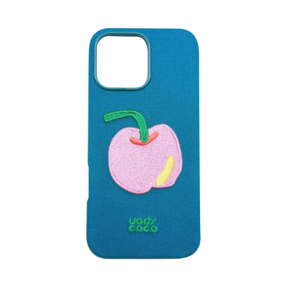 Cute fairy tale embroidered phone case by TRLab Shop featuring intricate fairy tale design on durable phone cover.