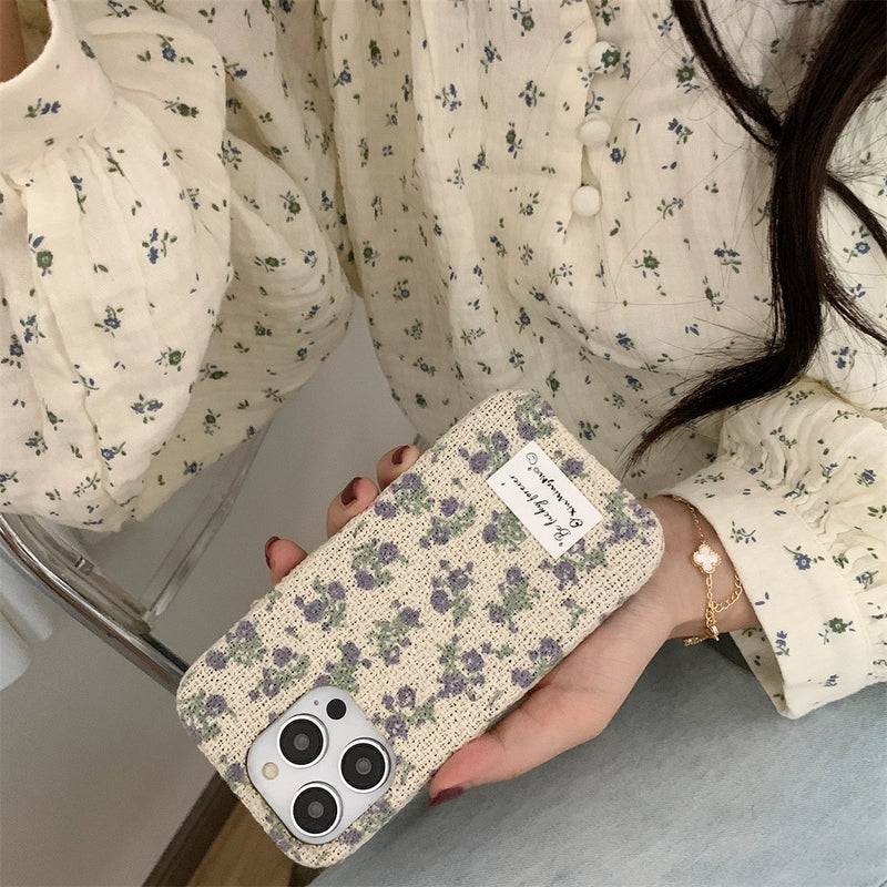 Flax Purple Floral Phone Case - TRLab Shop