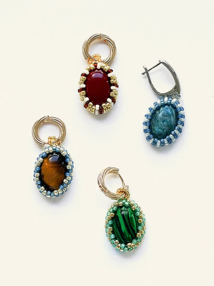 Magic Stone Beaded Earrings - TRLab Shop