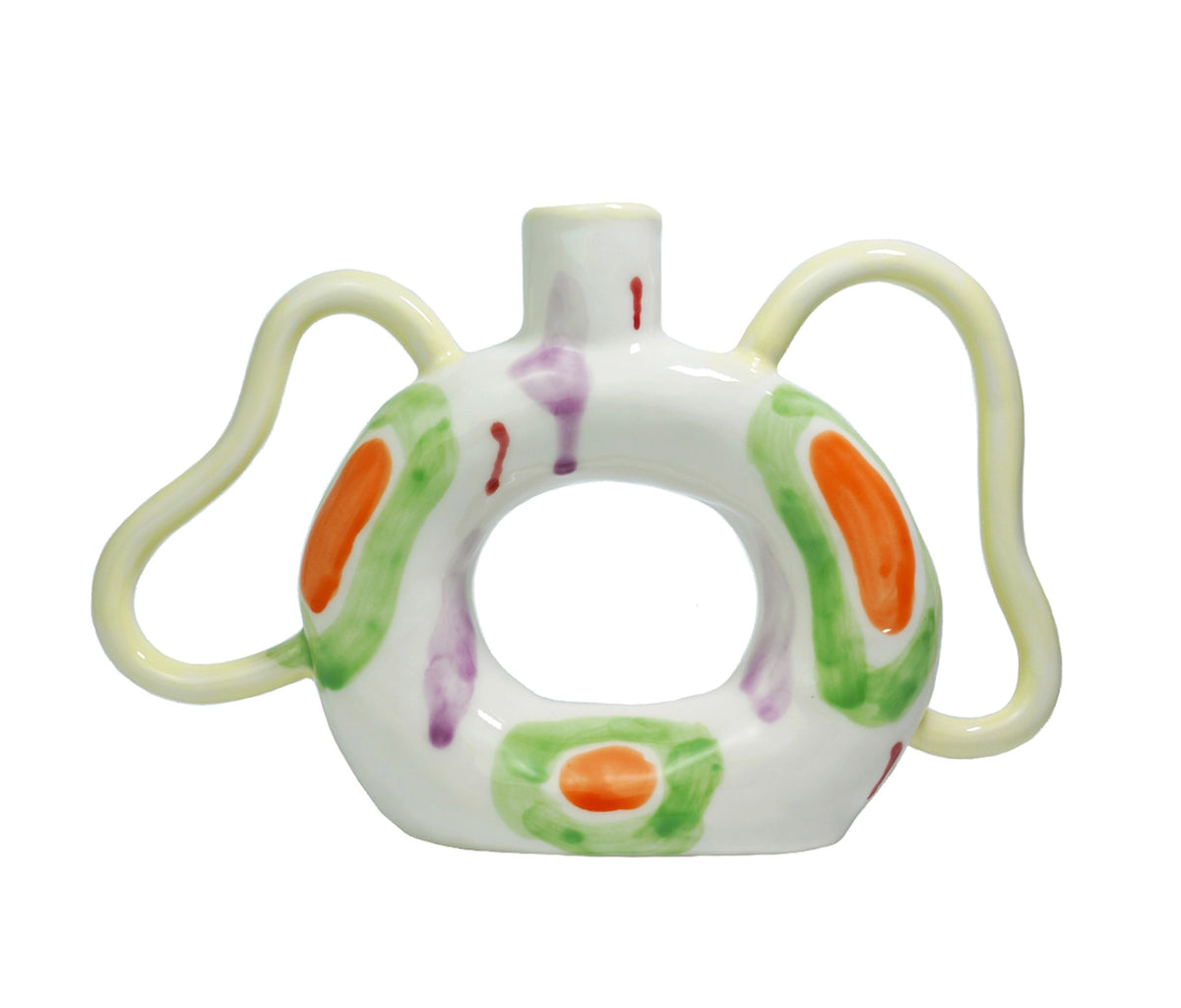 Ceramic Donut Twin-Handled Vase - TRLab Shop