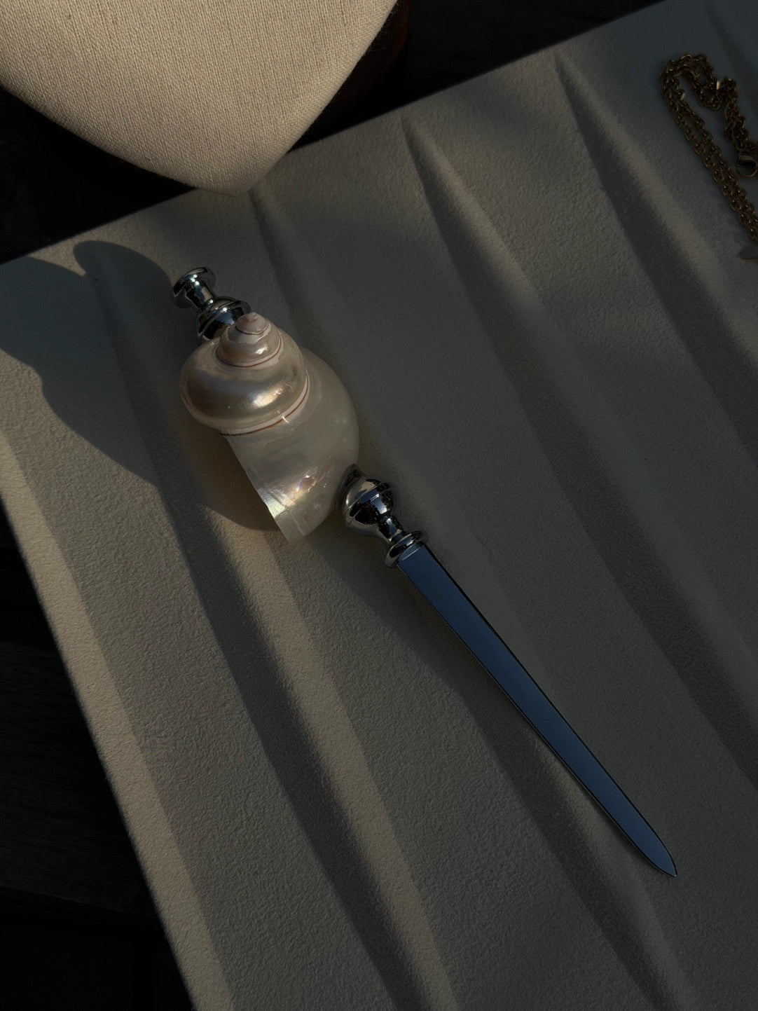 Moonlight Pearl Conch Stainless Steel Spoon & Fork - TRLab Shop