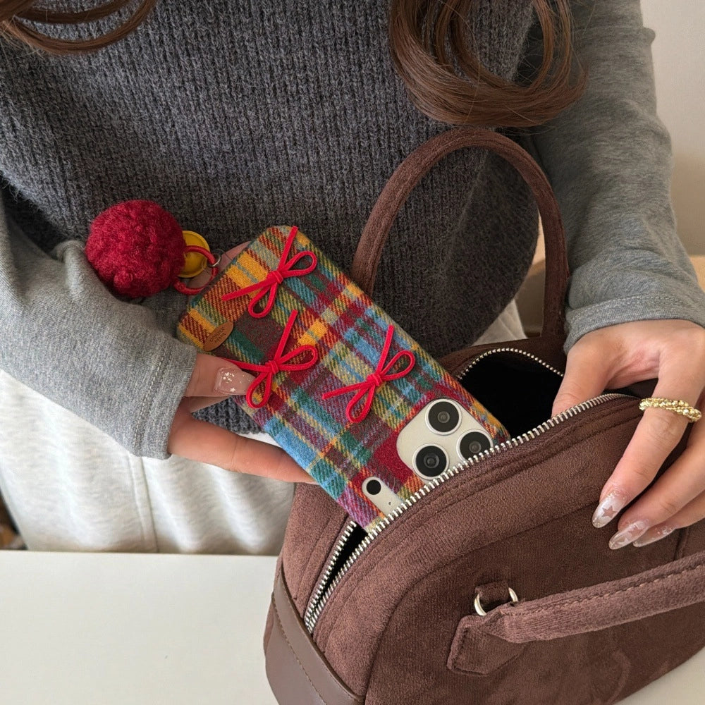 Scottish Wool Bow Phone Case - TRLab Shop