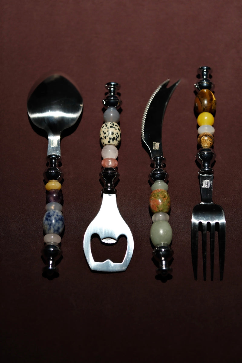 Natural Gemstone Dining Set - TRLab Shop