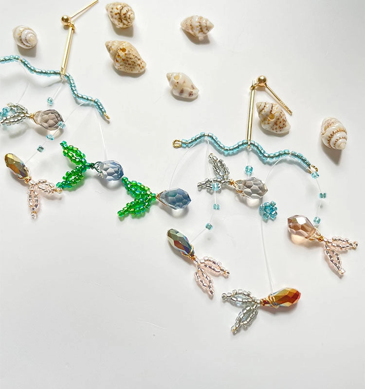 Minimalist-Style Underwater Fish Earrings
