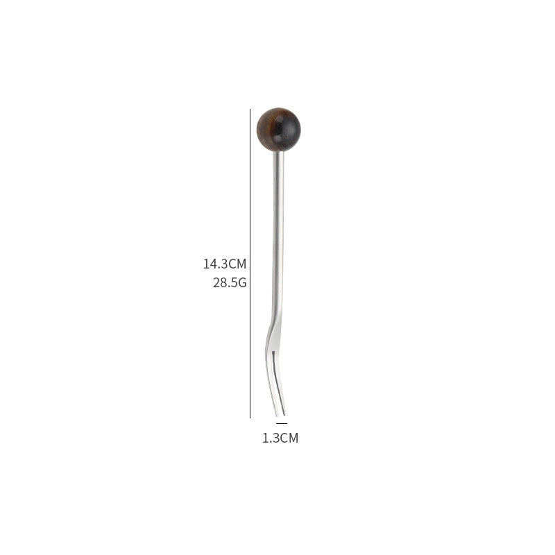 Natural Jade Stirring Spoon & Fruit Fork - TRLab Shop