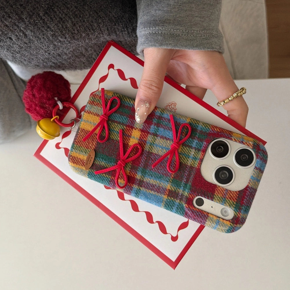 Scottish Wool Bow Phone Case - TRLab Shop
