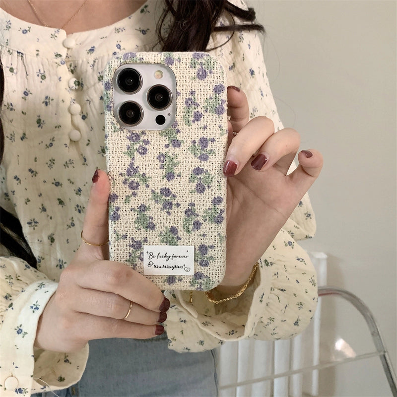 Flax Purple Floral Phone Case - TRLab Shop