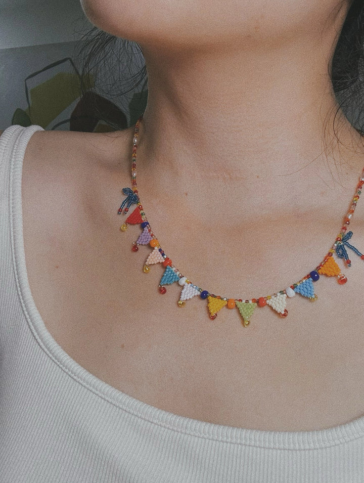 Happy Party Beaded Necklace