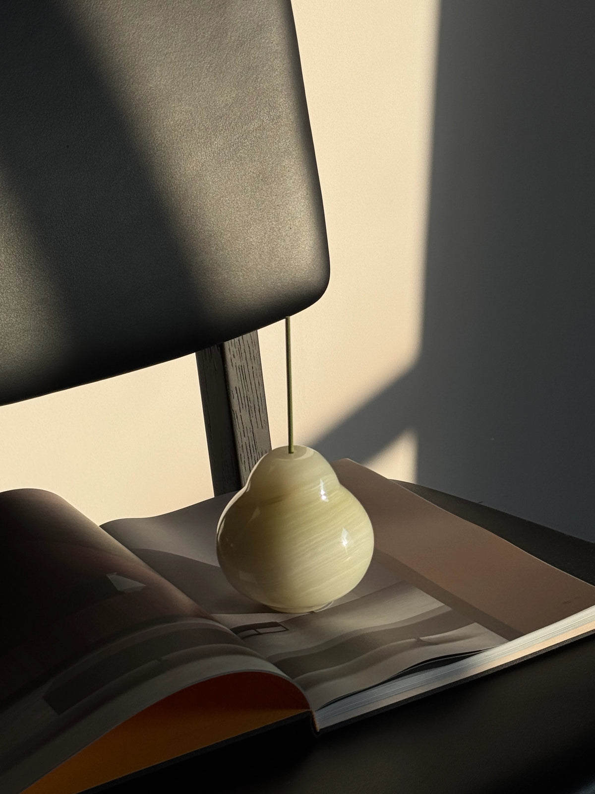 Natural Jade Pear Incense Holder Gift Set - TRLab Shop