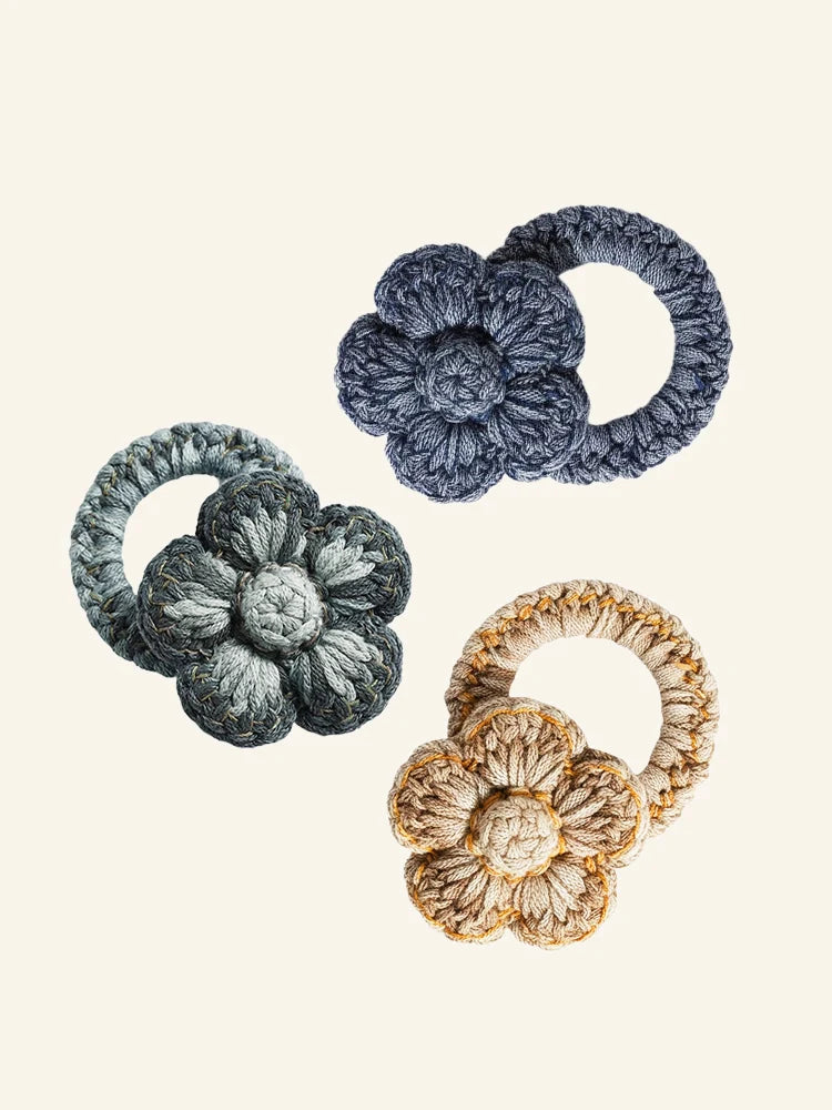 Crochet Flower Hair Ties - TRLab Shop